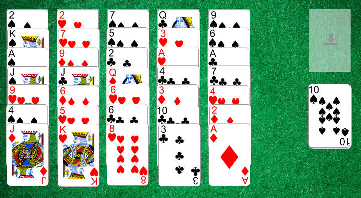 Golf solitaire layout (Solitaire Whizz for iPad)
