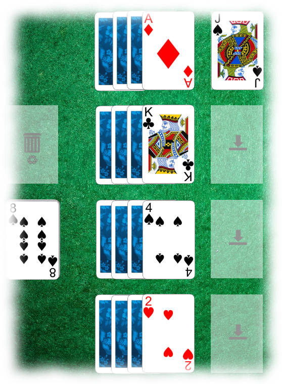 Layout for Osmosis (Solitaire Whizz for iPad)